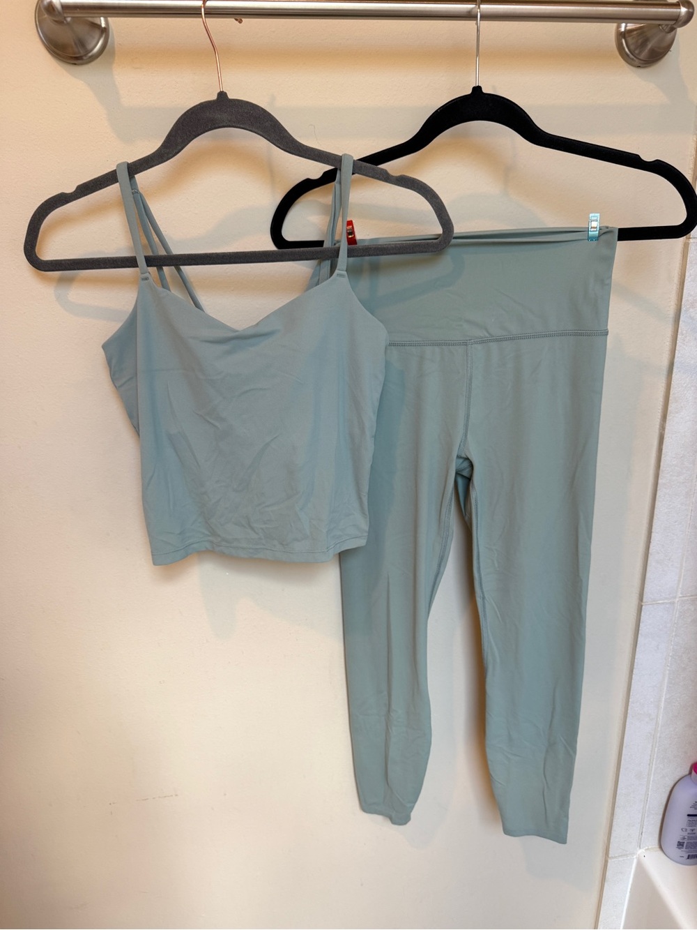 All in Motion Sage green workout set- tank and leggings